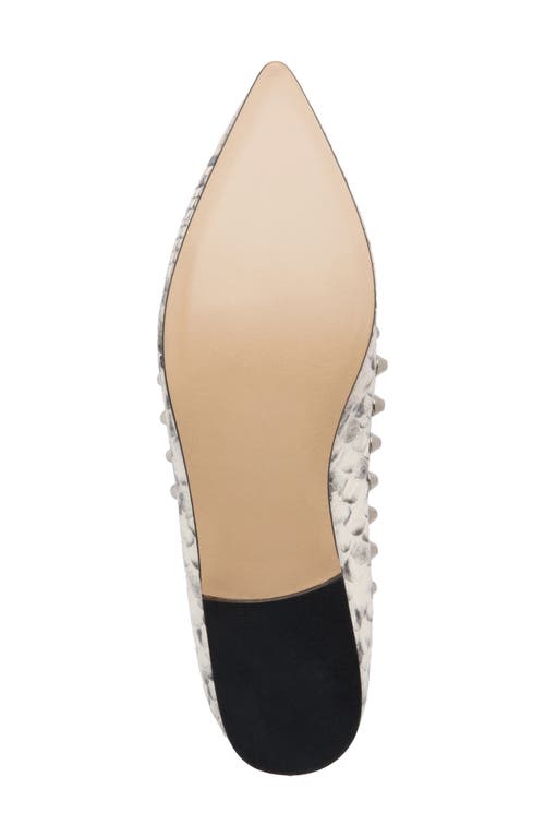 Beautiisoles Celeste Pointed Toe Loafer In Python Snake