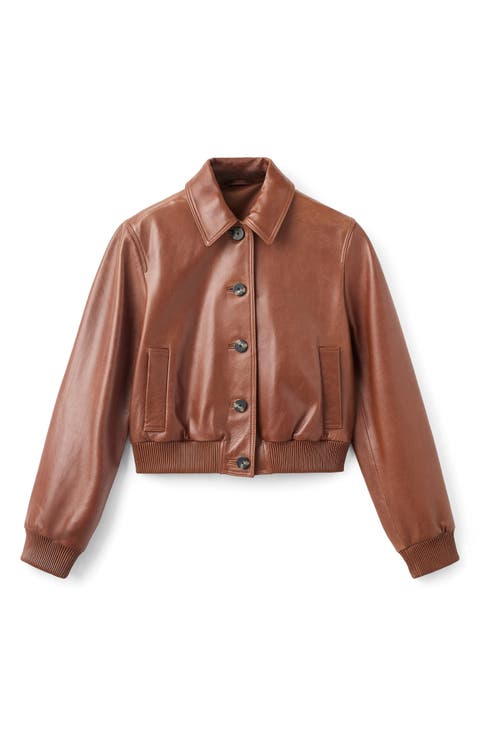 Selection Leather Bomber Jacket