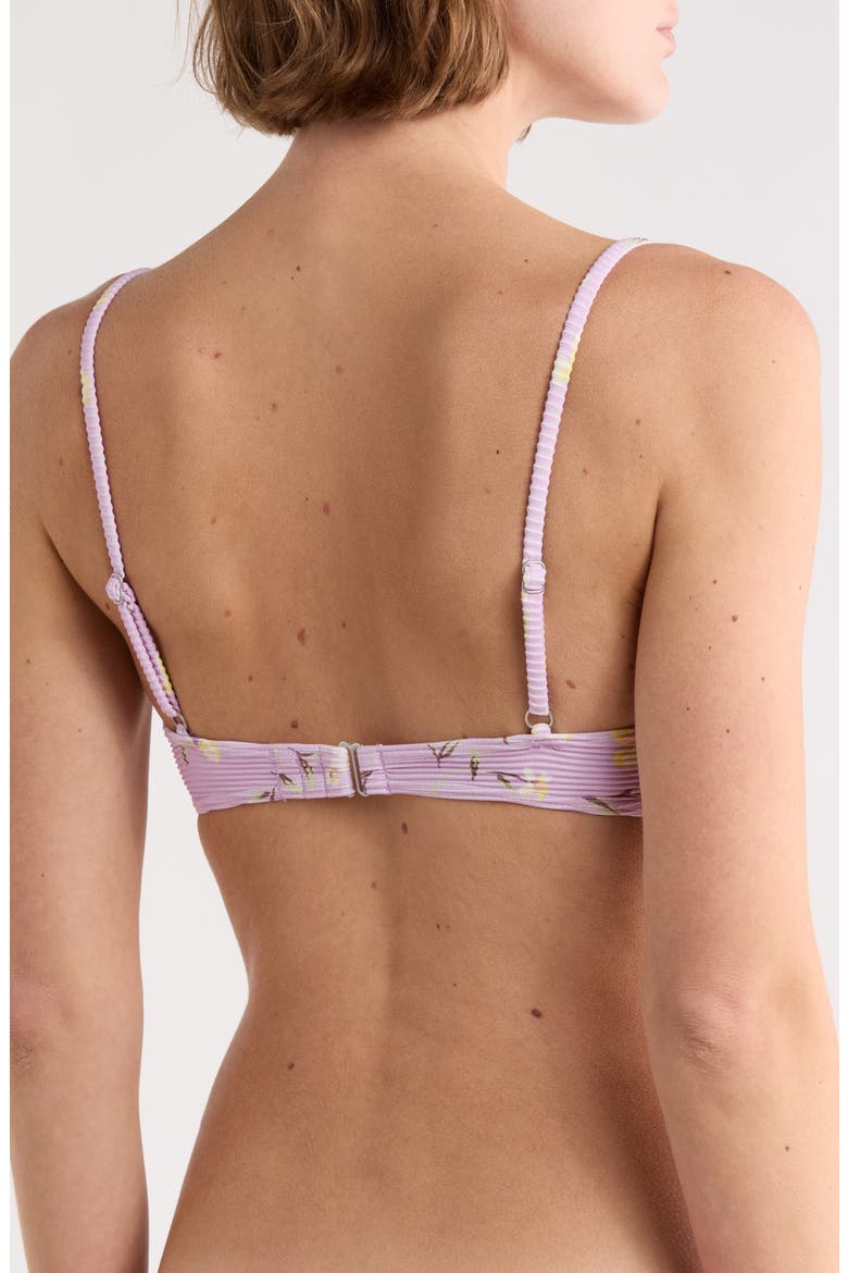 Mila Peaceful Petals Bralette Bikini Top, Alternate, color, AMETHYST SMOKE