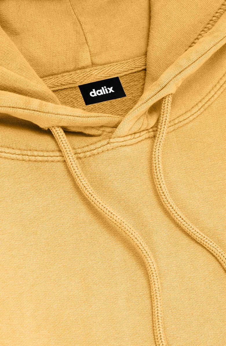 Dalix Mens Shine Bright Washed Hoodie, Alternate, color, Mustard