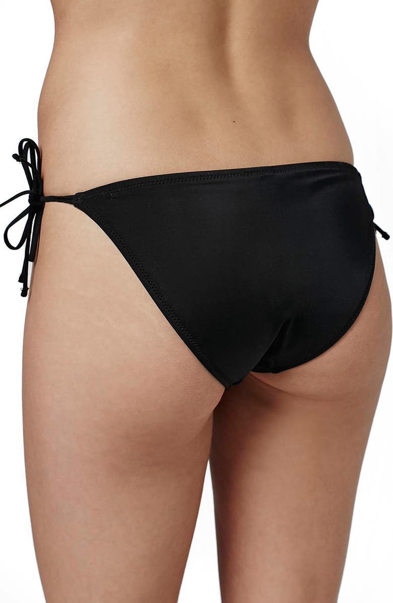 Topshop Slinky Side Tie Bikini Bottoms, Alternate, color, 