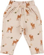 oh baby! Deer Print Pocket Jogger- Infant