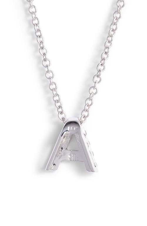 Bony Levy Diamond Pavé Initial Pendant Necklace In 18k White Gold - A