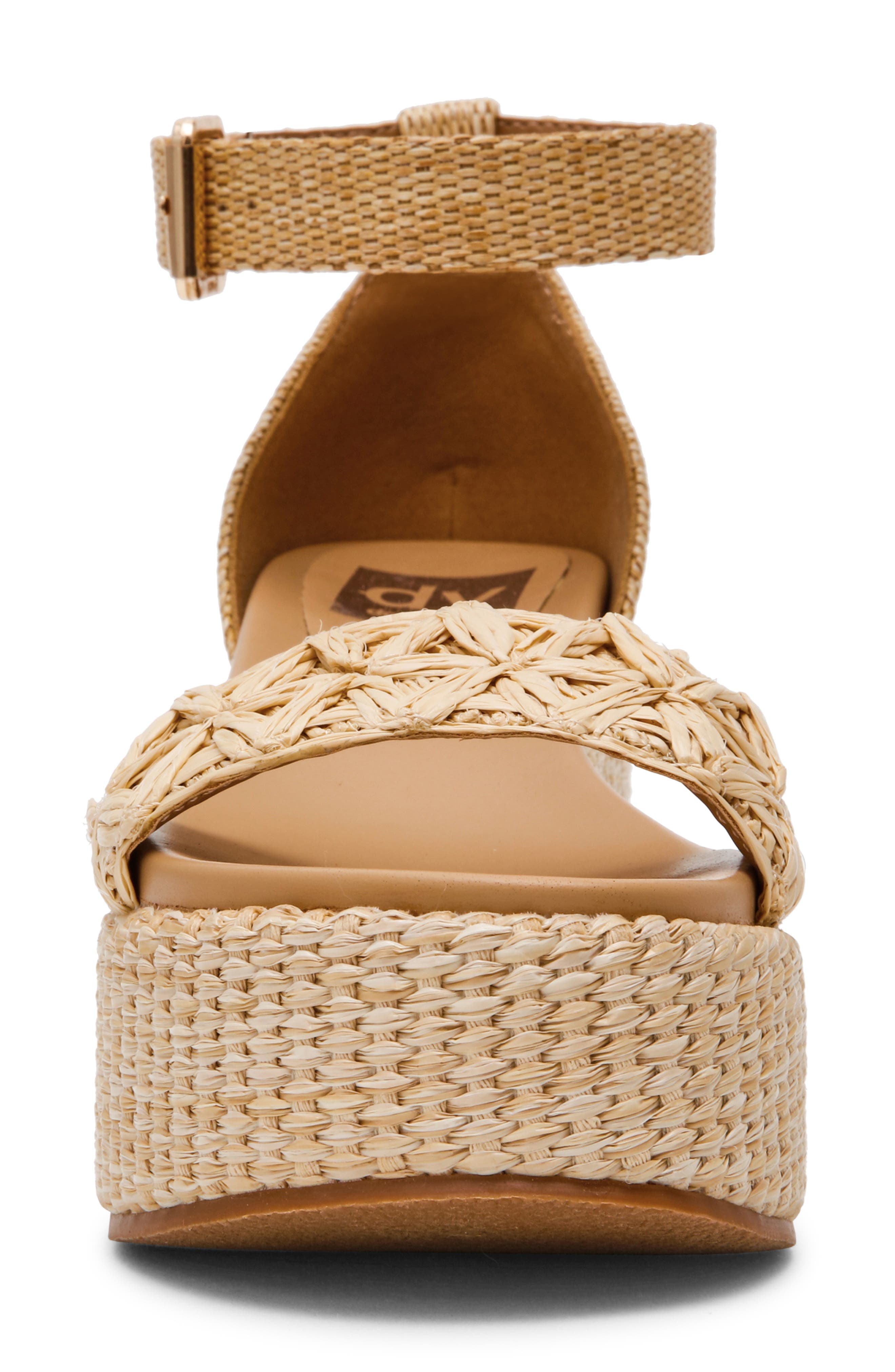 Alumina Platform Sandal, Alternate, color, NATURAL