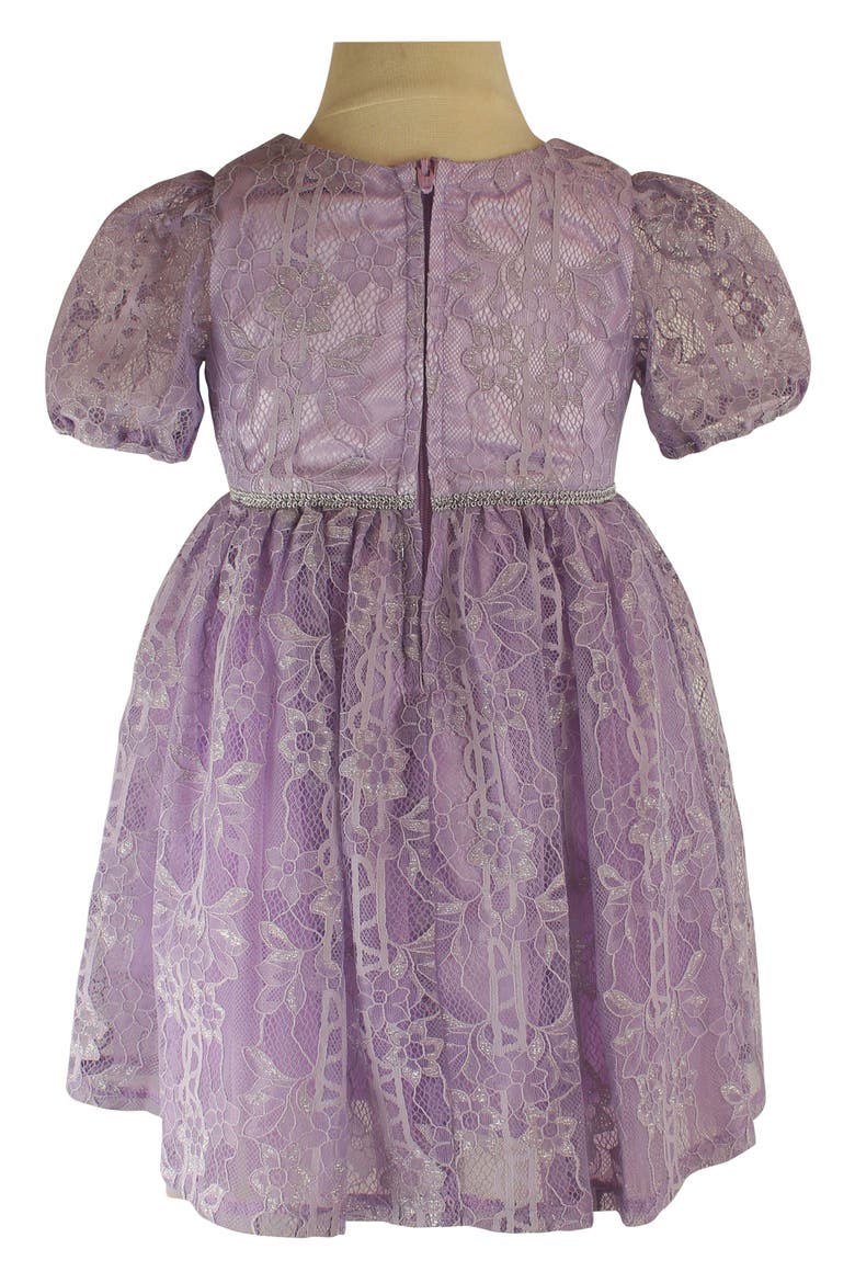 Kids' Floral Lace Dress, Alternate, color, LAVENDER