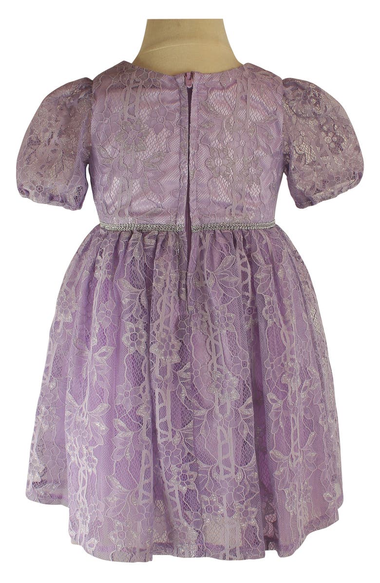 Popatu Kids' Floral Lace Dress, Alternate, color, Lavender