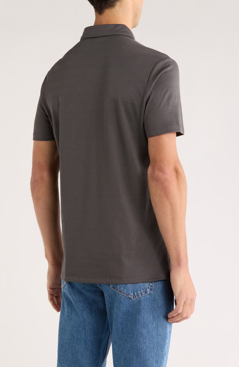 WESTZEROONE Atwood Pima Cotton Blend Jersey Polo, Alternate, color, Iron