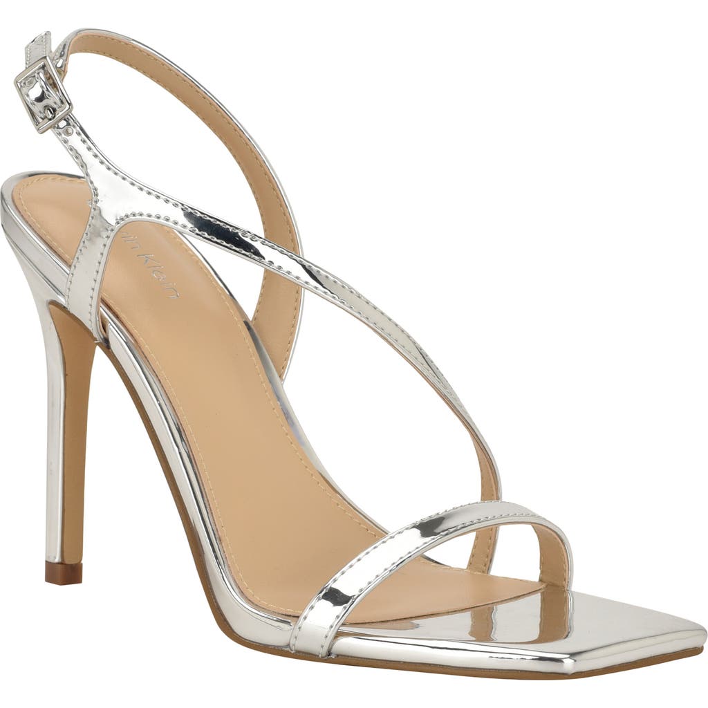 Calvin Klein Tansley Slingback Sandal In Silver