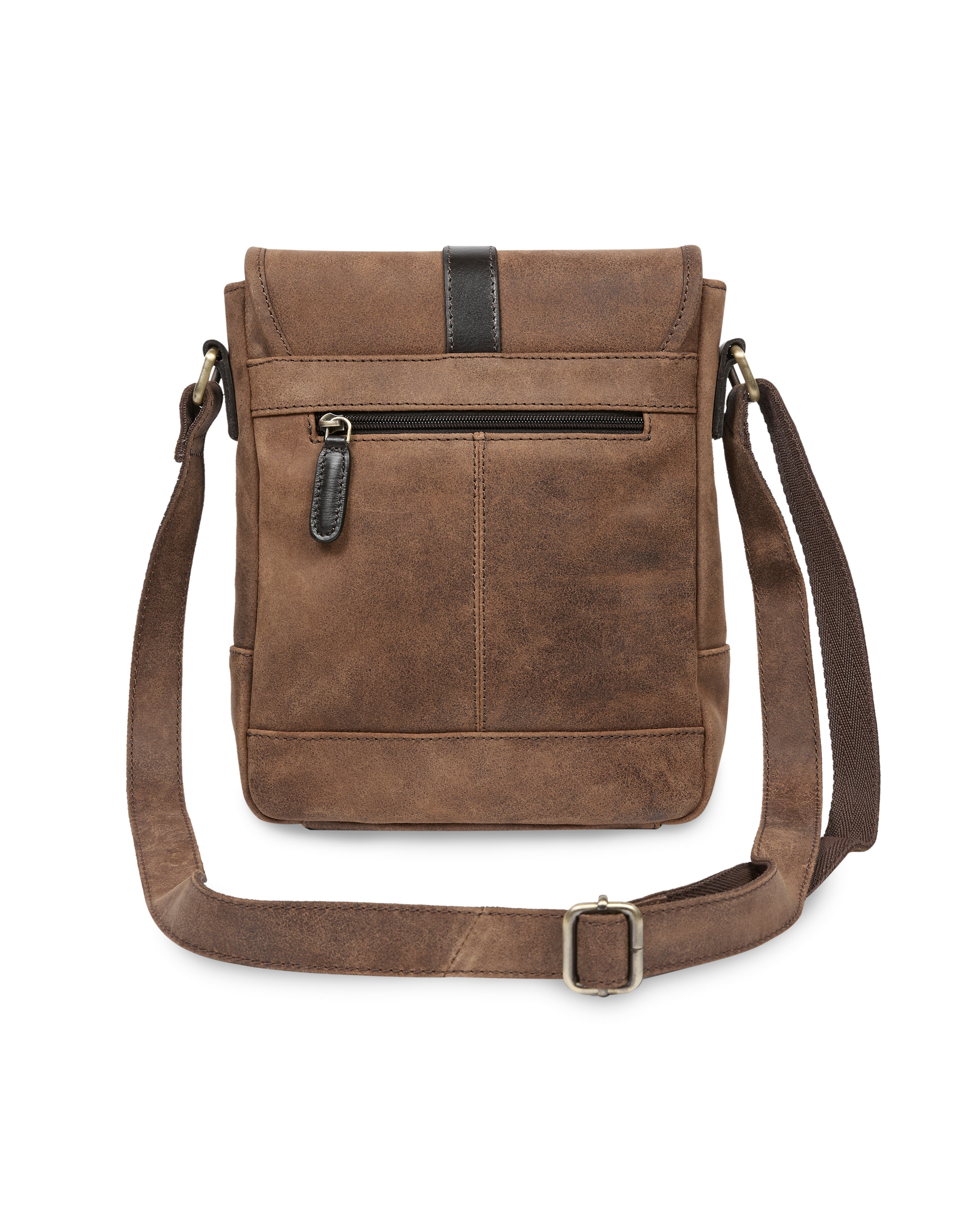 Celtic & Co. TRIM LEATHER CROSS BODY, Alternate, color, Brown