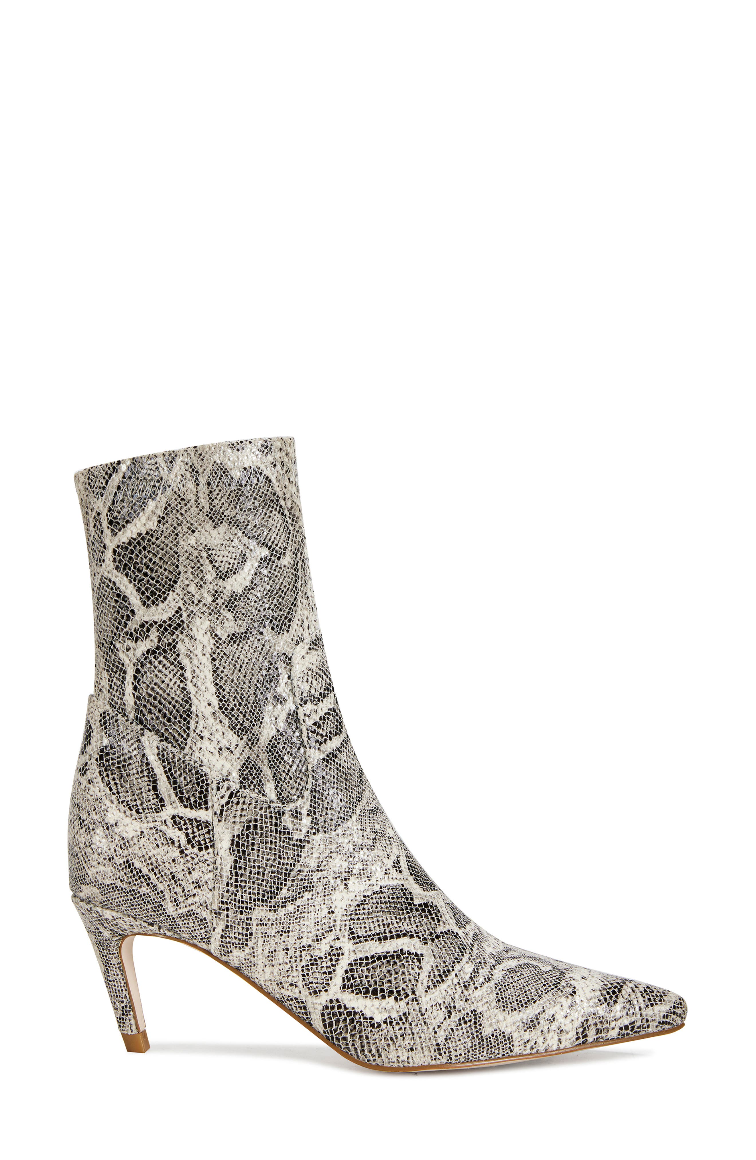 Leoncio Snakeskin Embossed Bootie, Alternate, color, LIGHT PASTEL BROWN