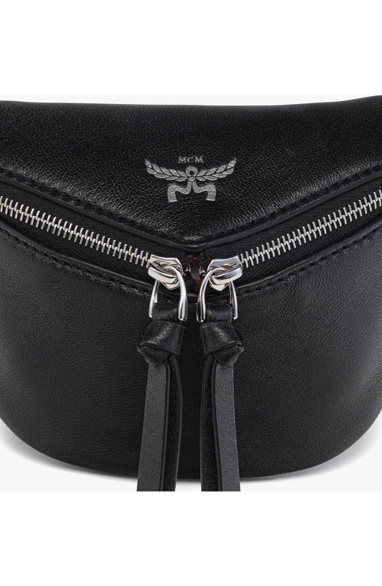 MCM Diamant 3D Belt Bag in Galactic Gala Lamb Leather, Alternate, color, Black