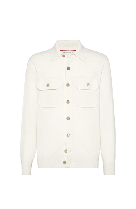 Shirt-style cardigan