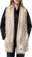 Burberry Gradient Check Wool & Silk Scarf