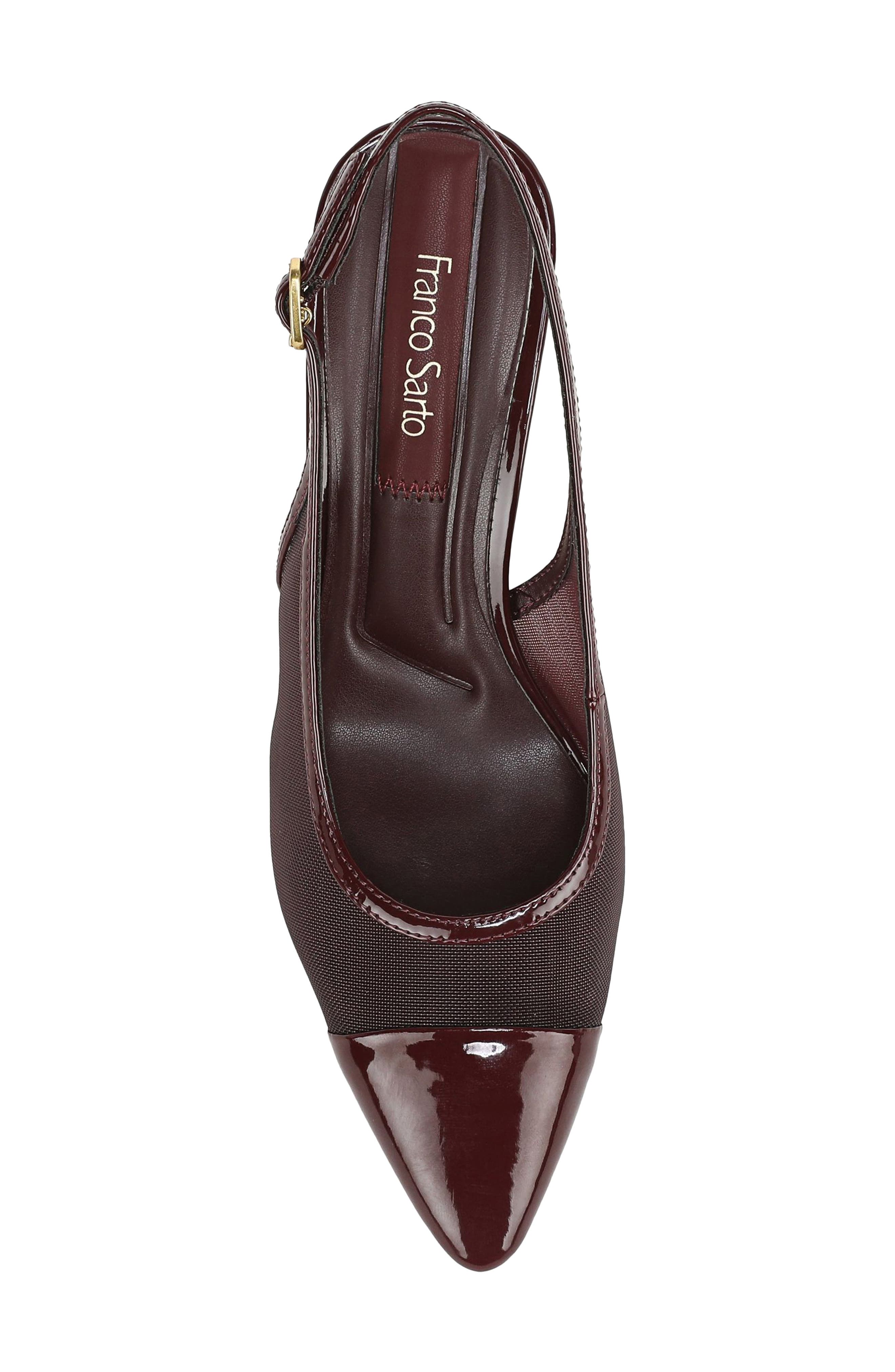 Jurina Cap Toe Slingback Pump, Alternate, color, RED