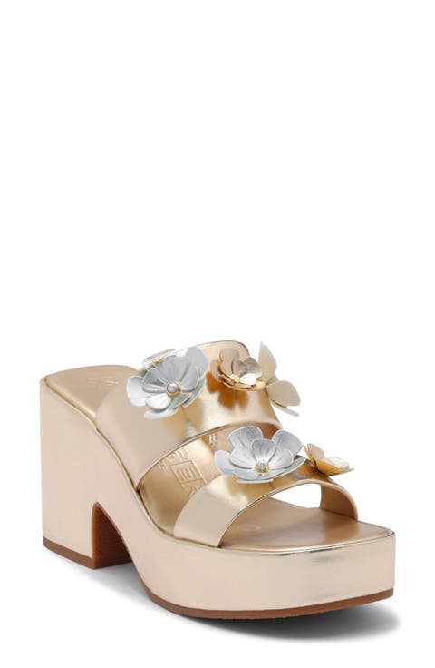 Moracco Flower Platform Slide Sandal (Women)