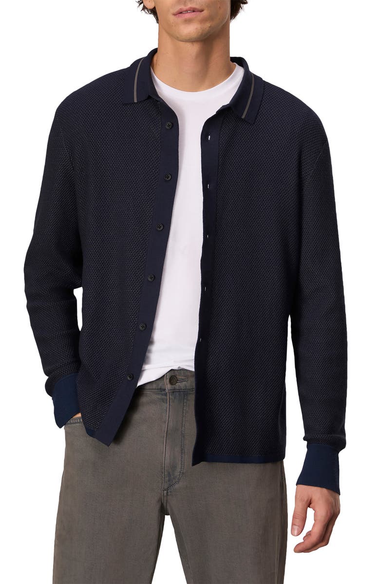 rag & bone Harvey Piqué Button-Up Shirt, Main, color,