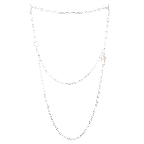 Alphakelly Long Necklace Sterling Silver