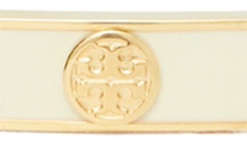 Tory Burch Miller Stud Enamel Hinge Bracelet In Gold