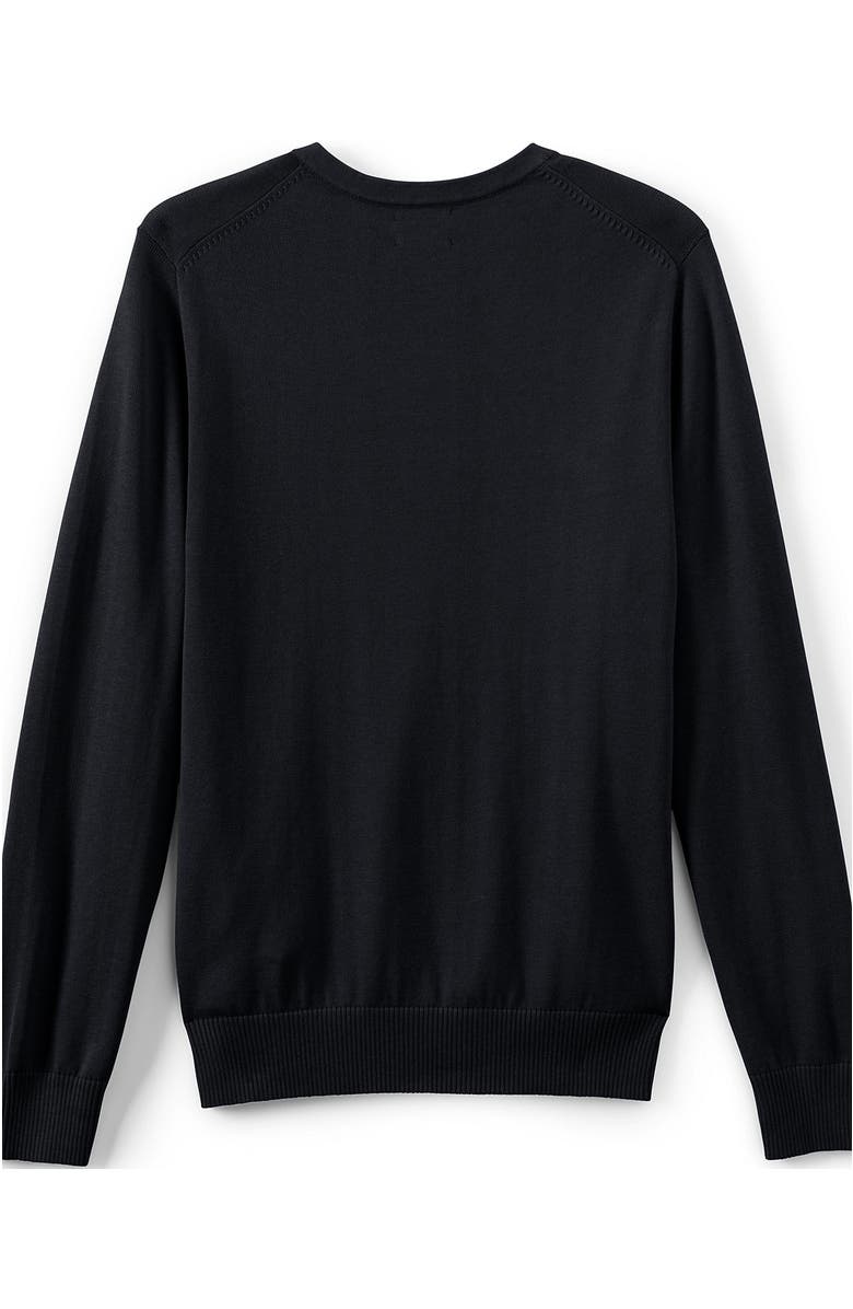 Lands' End Cotton Modal V-neck Sweater, Alternate, color, 