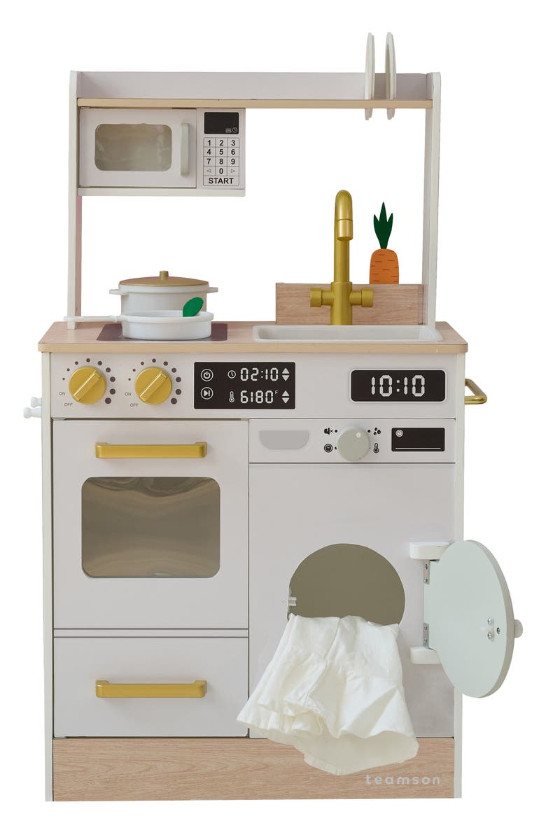 Teamson Kids Little Chef Lake Tahoe Play Kitchen & Accessories, Alternate, color, White