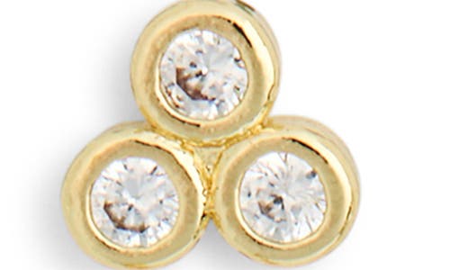Nordstrom Rack Pack Of 3 Assorted Earrings In Clear- Gold