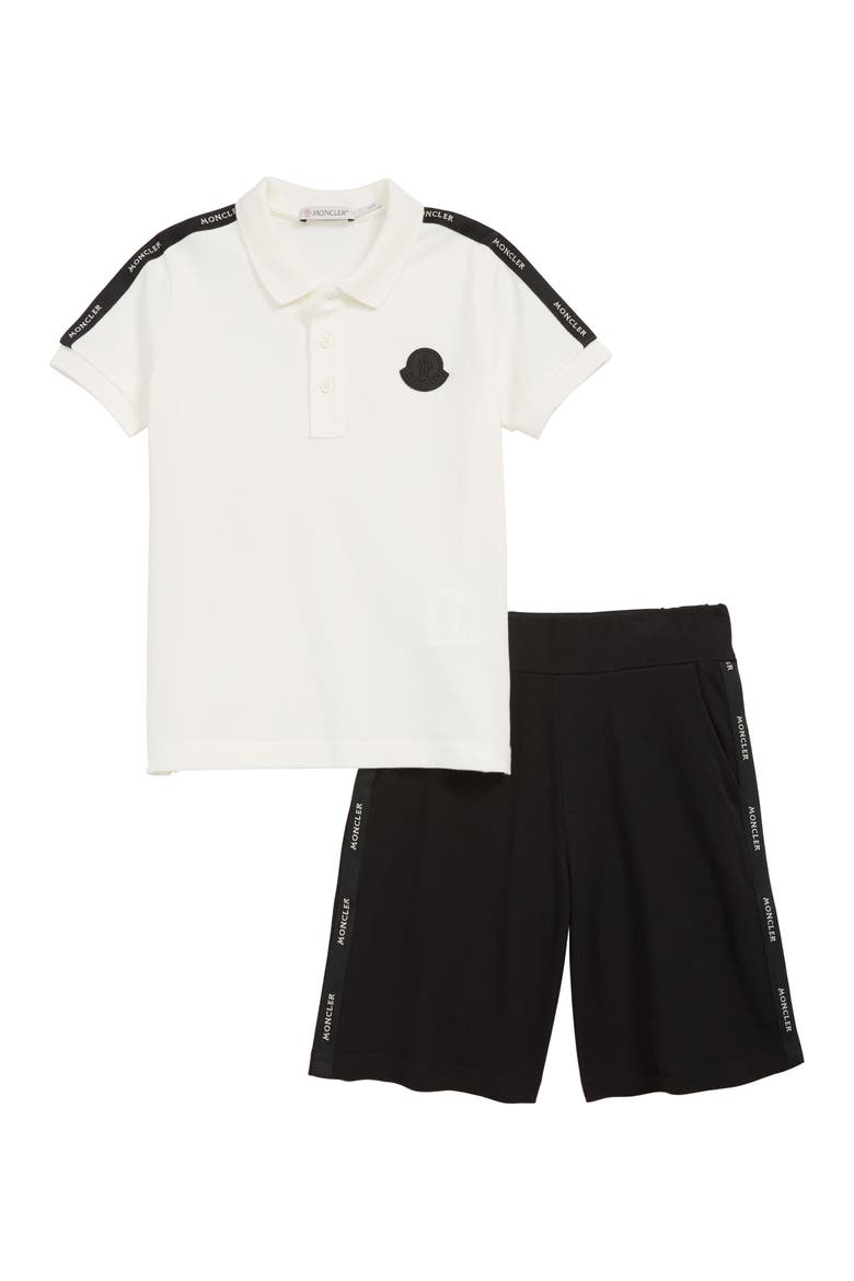Polo & Shorts Set, Main, color, NATURAL