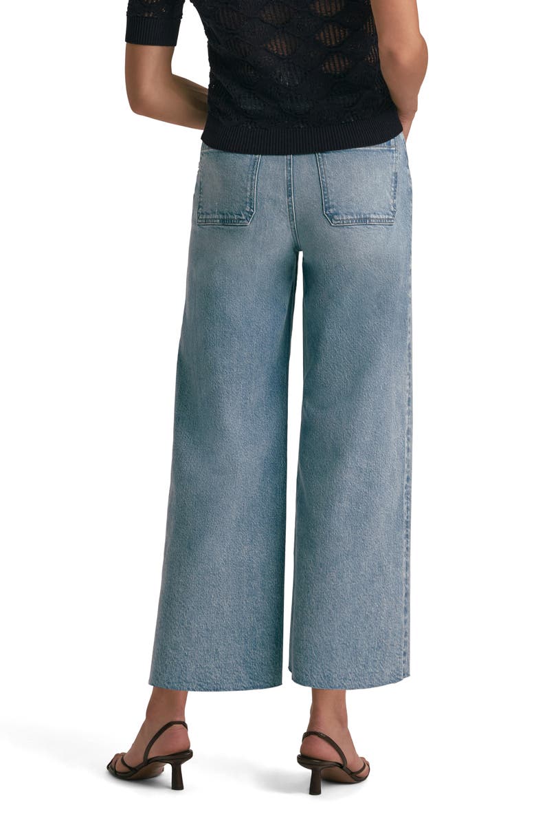 Favorite Daughter The Mischa Raw Hem Super High Waist Wide Leg Jeans, Alternate, color,