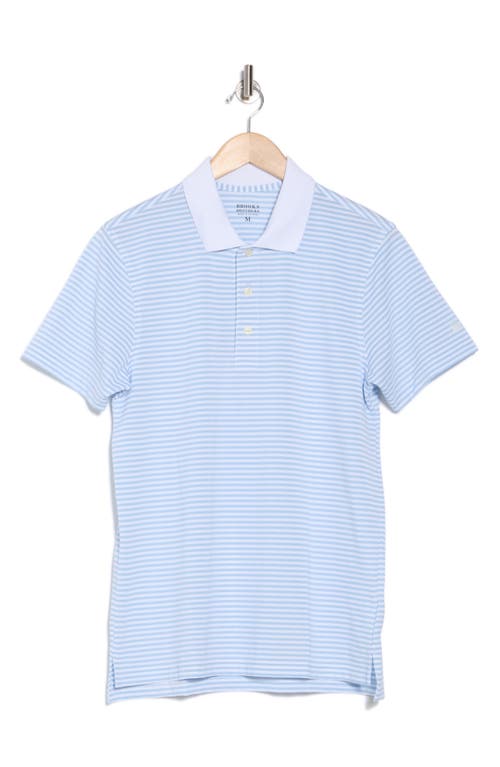 Brooks Brothers Feeder Stripe Performance Knit Polo In Blue/white