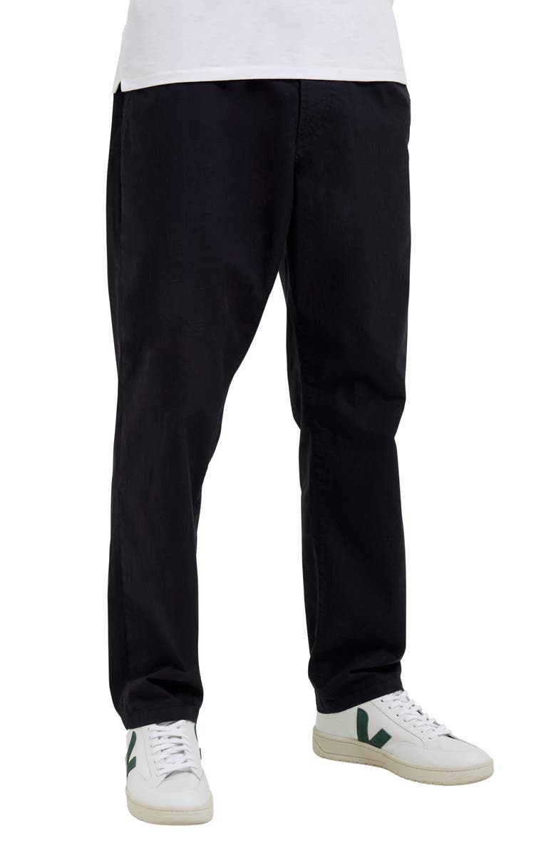 French Connection Straight Leg Peached Cotton Pants, Main, color, 