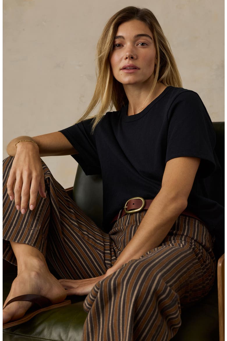 Twill Tide Stripe Slim Straight Leg Pants, Alternate, color, MAPLE COVE STRIPE