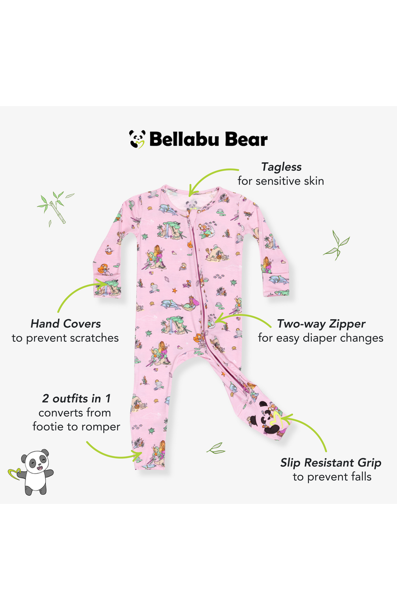 Bellabu Bear Baby Mermaid Lagoon Convertible Footie, Alternate, color, Mermaid Lagoon