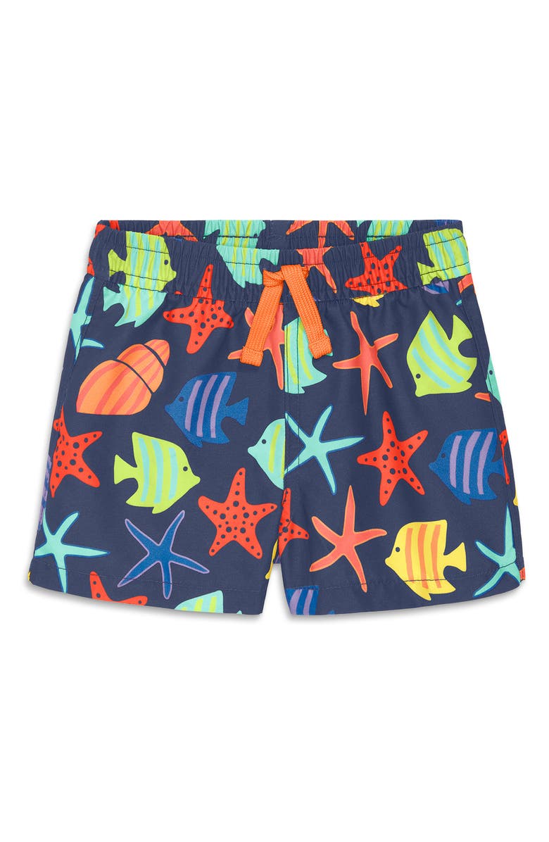Primary Swim Trunks, Main, color, Sunwashed Navy Under The Sea