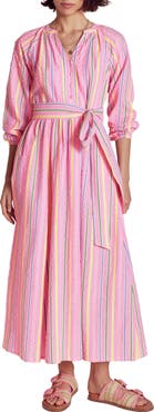 Boden Faye Long Sleeve Cotton Maxi Dress
