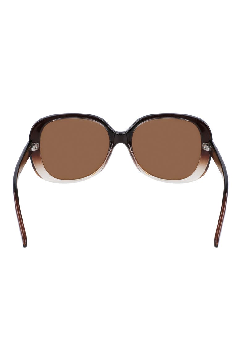 58mm Polarized Round Sunglasses, Alternate, color, BROWN GRADIENT