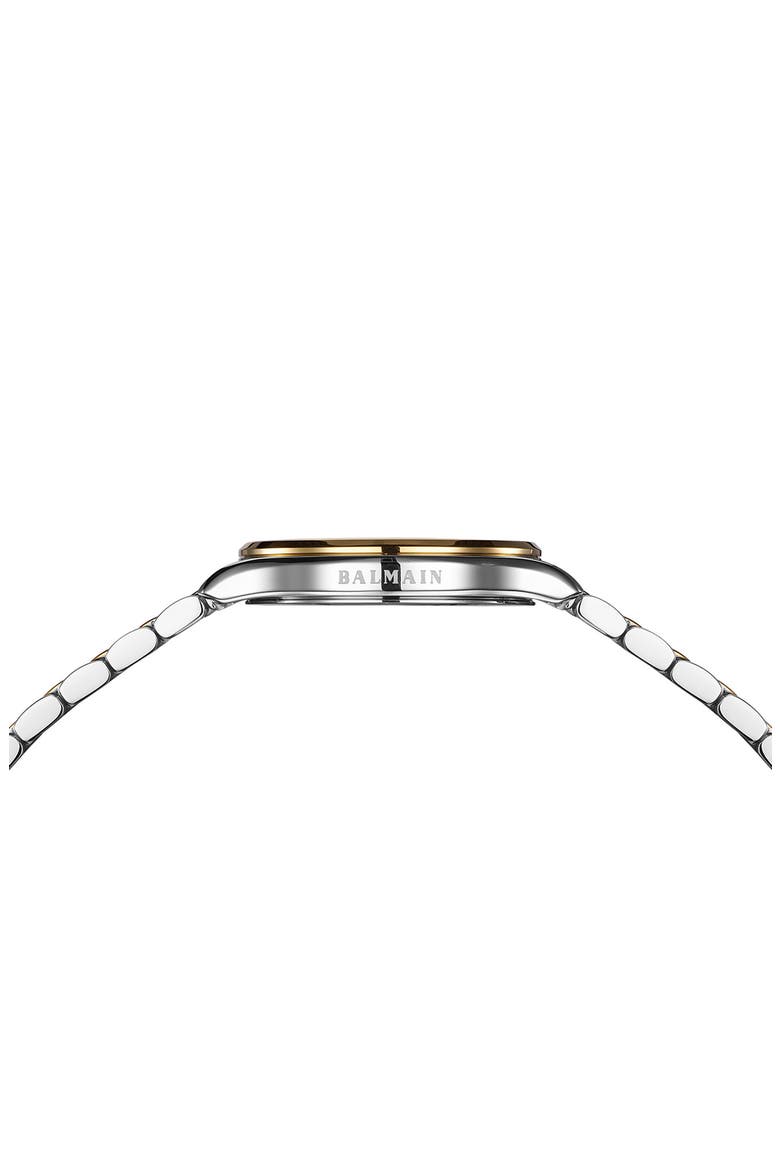 Beleganza Mother-of-Pearl & Diamond Two-Tone Bracelet Watch, 32mm, Alternate, color, BICOLOR STAINLESS STEEL