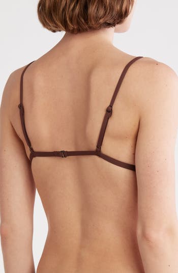 Adjustable Ring Triangle Bikini Top