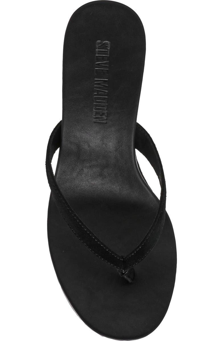 Steve Madden Playing Wedge Sandal, Alternate, color, Black Suede