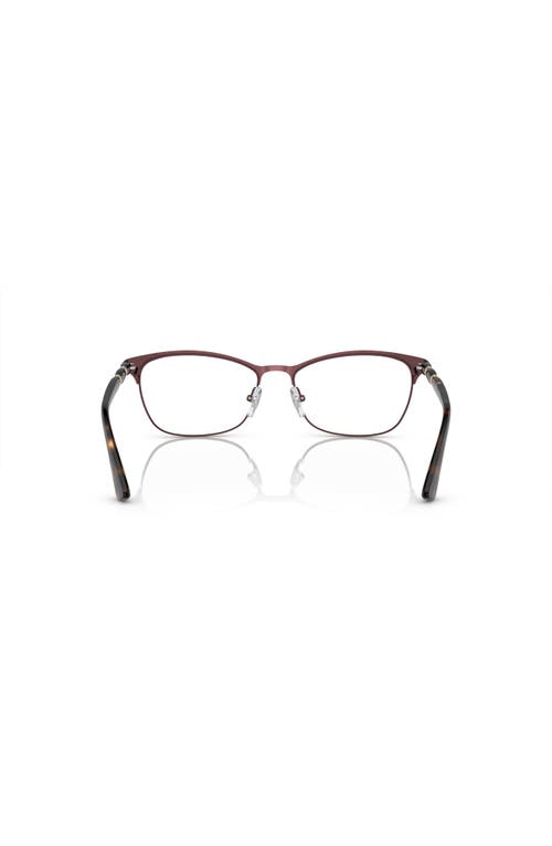 Vogue Eyewear 52mm Cat Eye Optical Glasses In Brown