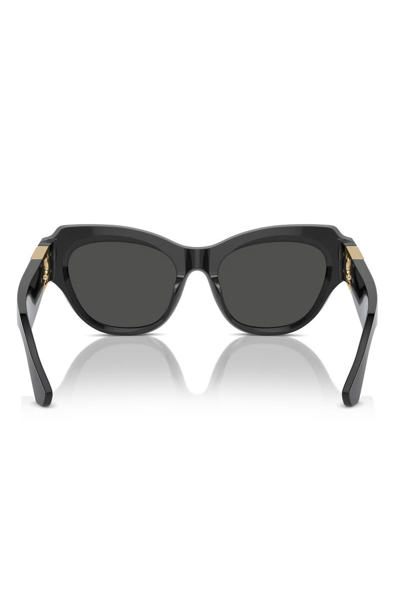 Burberry 52mm Irregular Sunglasses, Alternate, color, Black/ Dark Grey