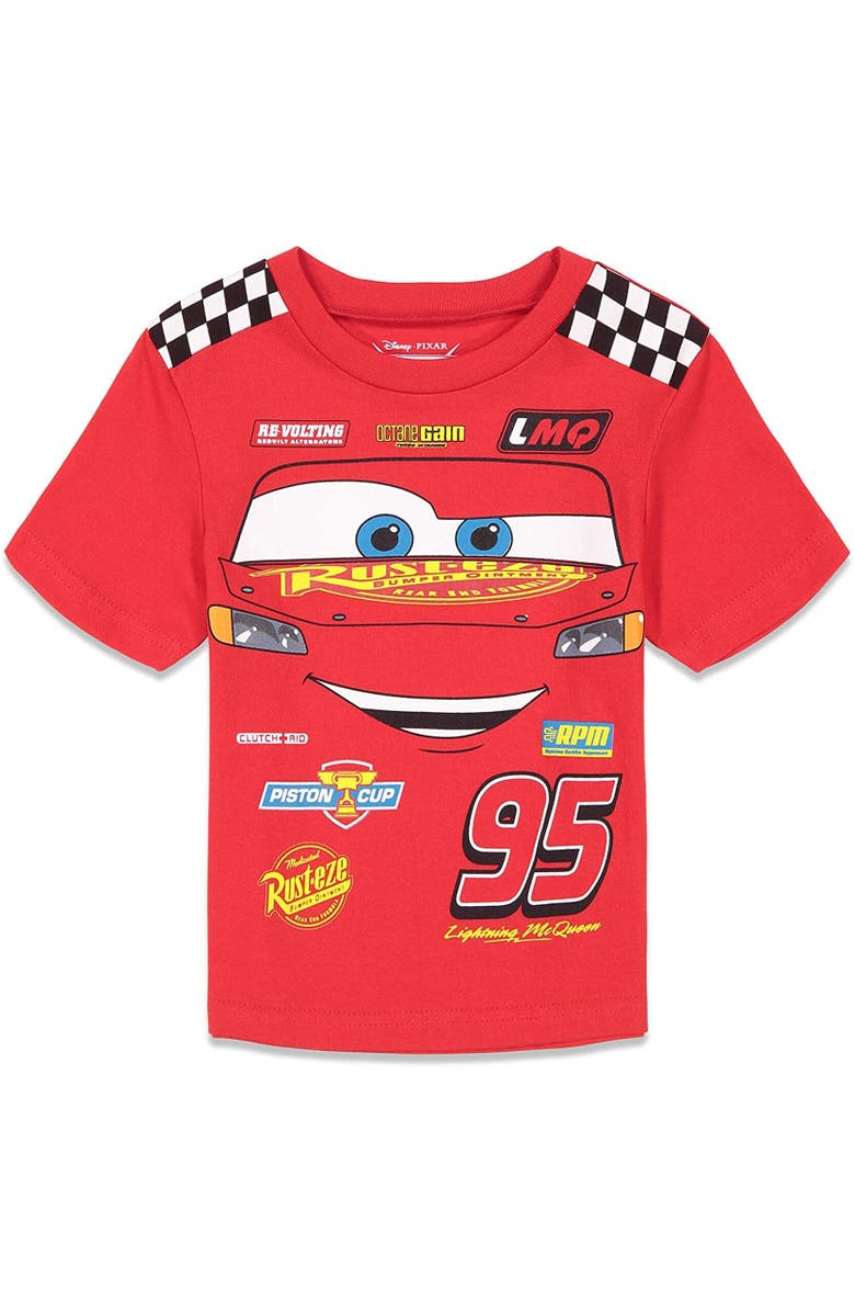 Disney Cars 3-Pack T-Shirts, Alternate, color, Black Red Grey Mcqueen