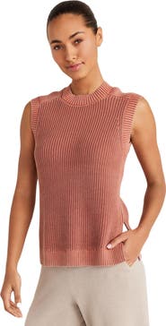 Haven Well Within Garment-Dyed Cotton Shaker Sleeveless Sweater