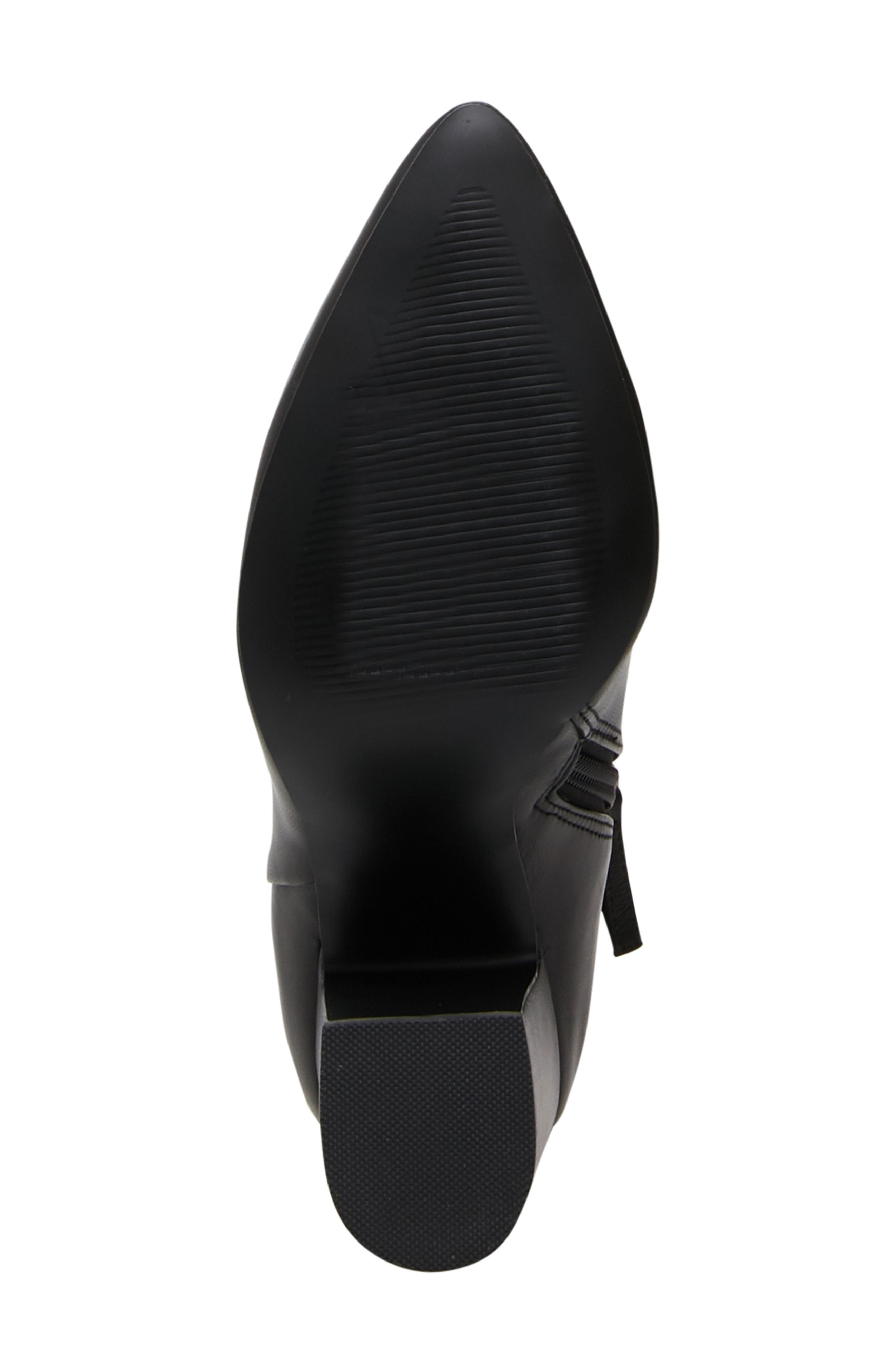 Limo Pointed Toe Boot, Alternate, color, BLACK FAUX LEATHER