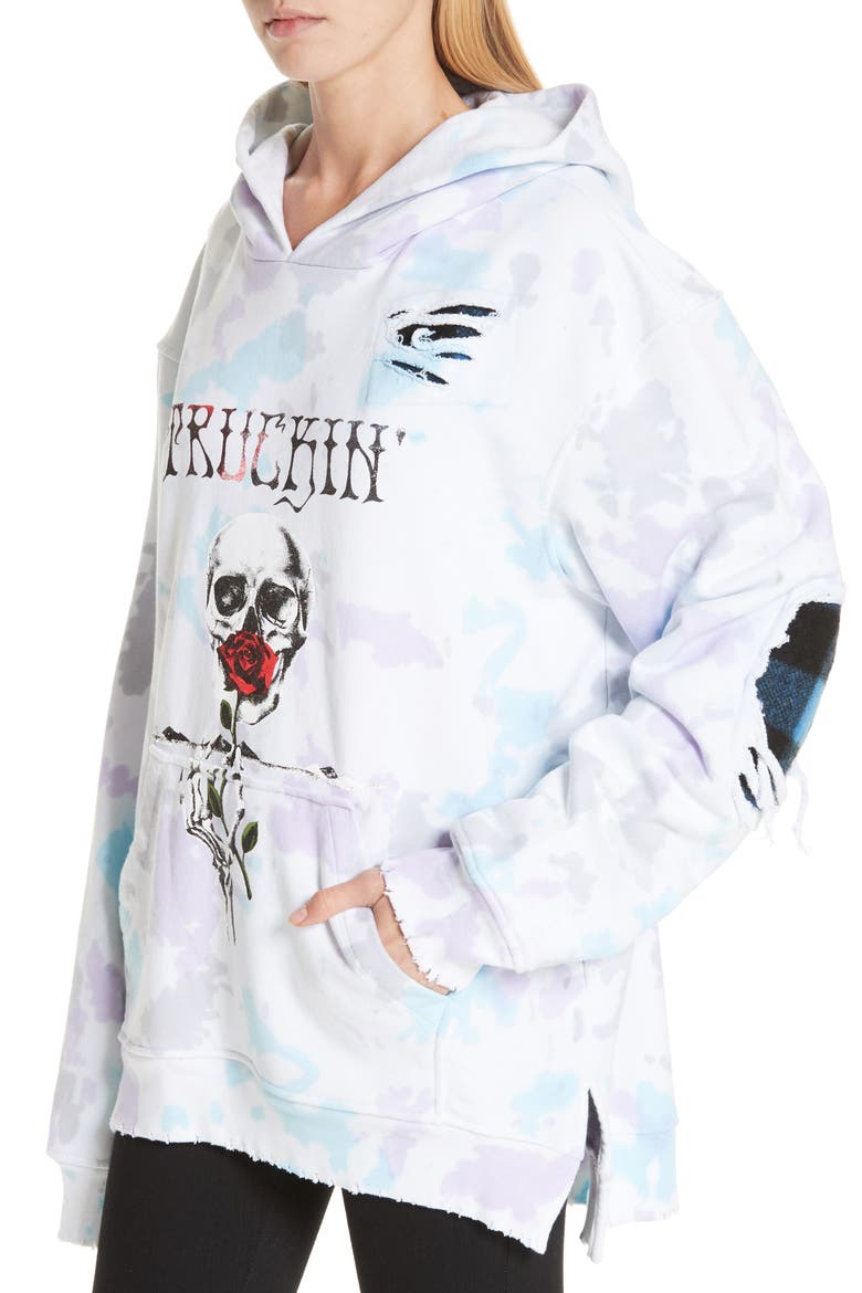 Perfect Truckin' Hoodie, Alternate, color, TYE DYE