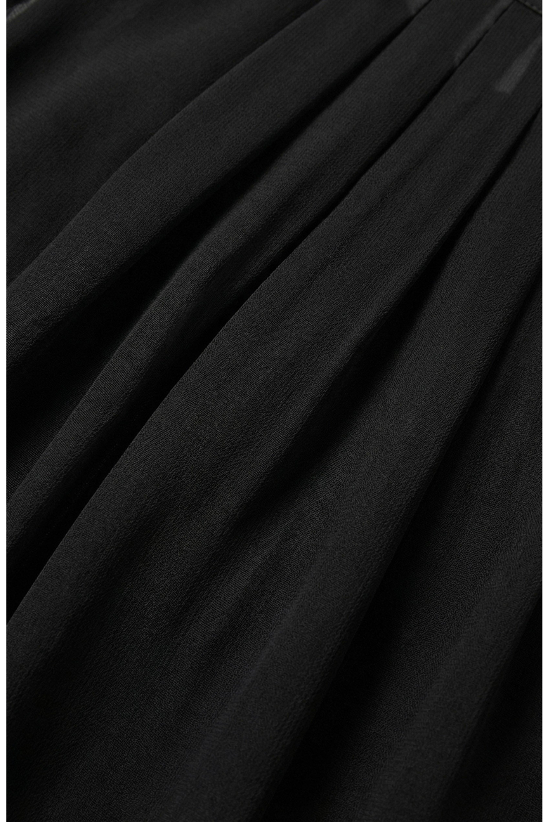 Pleated Sleeveless Midi Dress, Alternate, color, Black