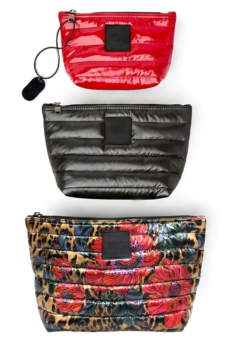 Travel Trio Organizational Pouches, Alternate, color, LEOPARD MULT 3