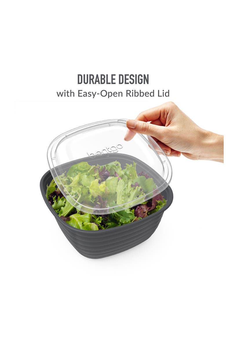 Prep 1-Compartment Meal Prep Containers - Graphite, Alternate, color, GRAPHITE