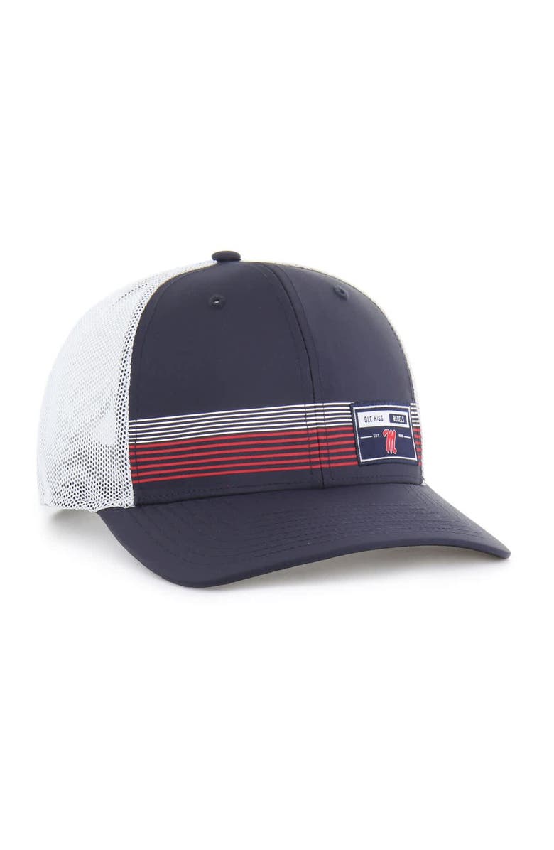 '47 Men's '47 Navy Ole Miss Rebels Rangefinder brrr Trucker Adjustable Hat, Alternate, color, Navy