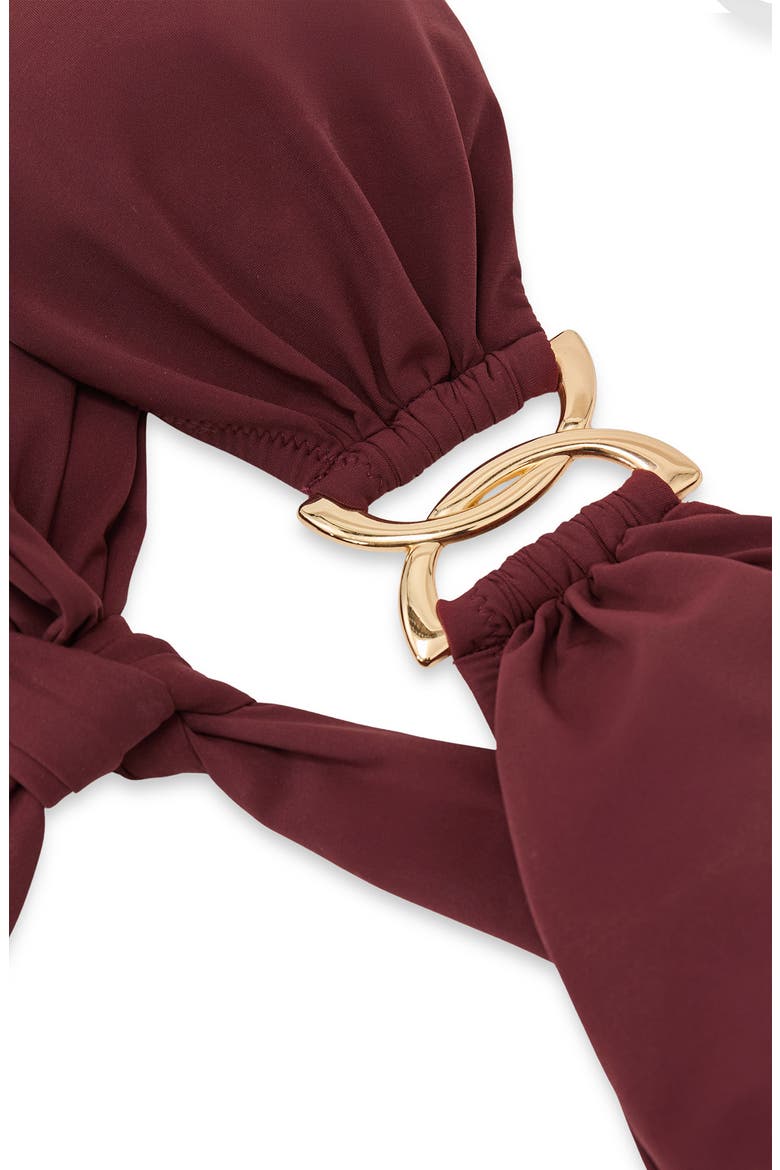 Johannah Bikini Top, Alternate, color, RHUBARB RED