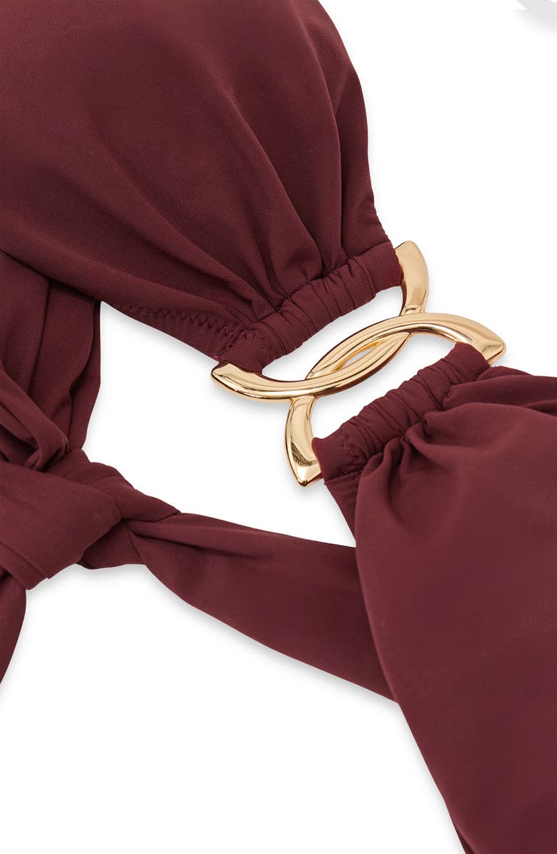 Reiss Johannah Bikini Top, Alternate, color, Rhubarb Red