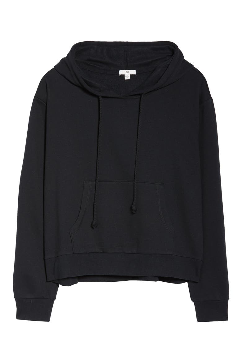 Drawstring Hoodie, Alternate, color, BLACK